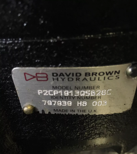 David Brown Hydraulic Gear Pump - P2CP1913Q5B26C