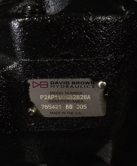 David Brown Hydraulic Gear Pump - P2AP1909B2B26A