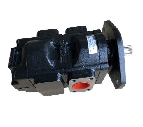 332/F9028 Genuine Parker / JCB 3CX Twin Hydraulic Pump 33 + 23 CC/REV - Unwin Hydraulic Engineering