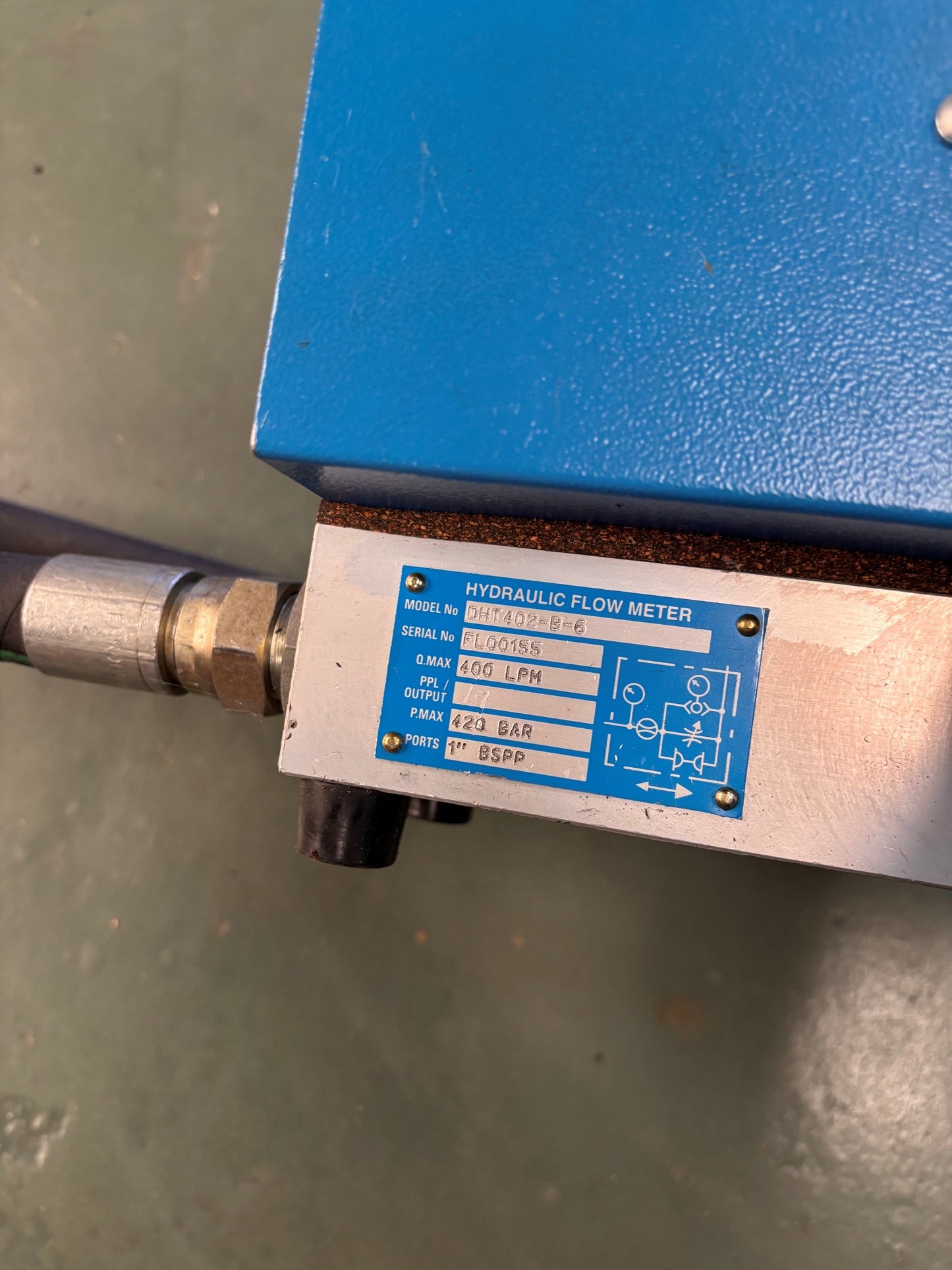 Webtec DHT402-B-6 Digital Hydraulic Test Unit 1" BSP Ports **** Used Unit***