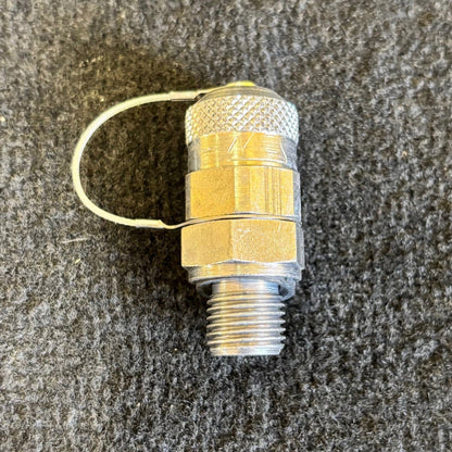 SCA-EMA3/1/4ED 1/4" BSP Male Test Point - M16 x 2mm Steel Cap.