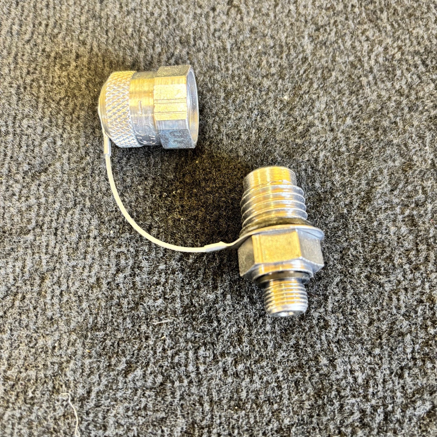 SCA-EMA3/1/8ED 1/8" BSP Male Test Point - M16 x 2mm Steel Cap.