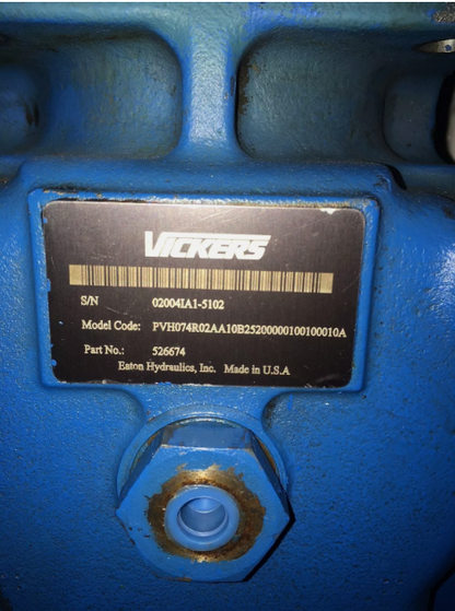 PVH74R02AA10B25200000100100010A VICKERS PISTON PUMP