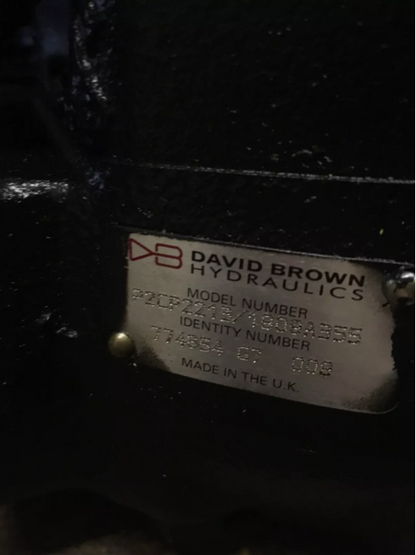 David Brown Hydraulic Gear Pump - P2CP2213/1909A355