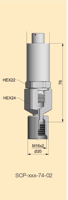 SCP-150-74-02 Analogue Pressure Sensor 0-150Bar range